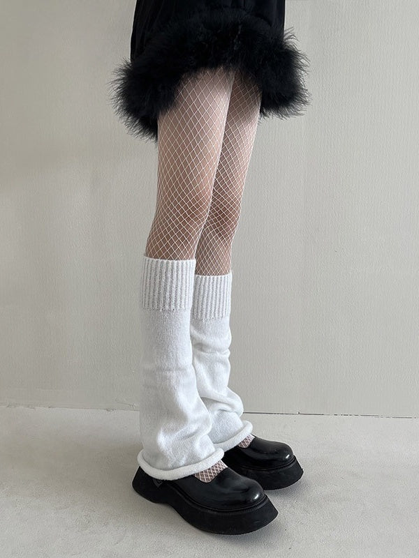 Women's Flare Kniited Leg Warmers Boot Cuffs Socks 8054