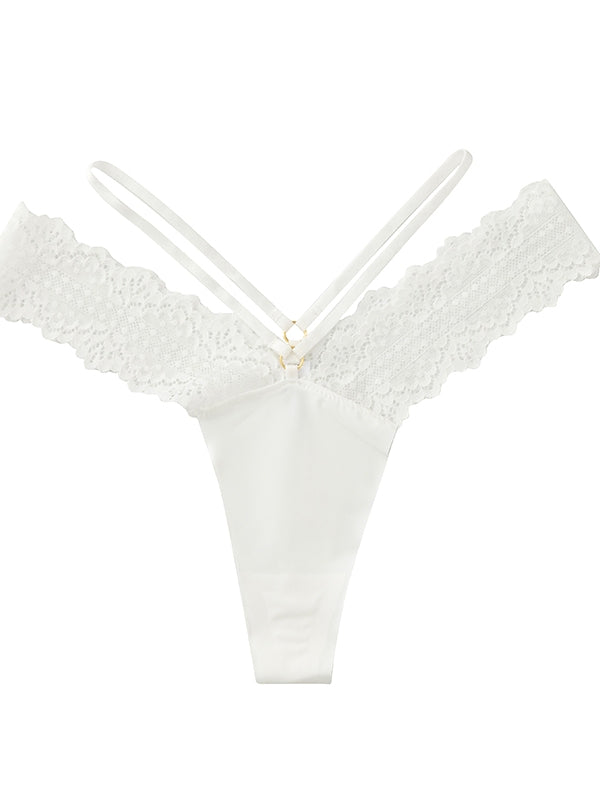 Celana Dalam Lace Ekslusif Women's Sheer Lace Panties Soft Briefs 8812 (M/L)