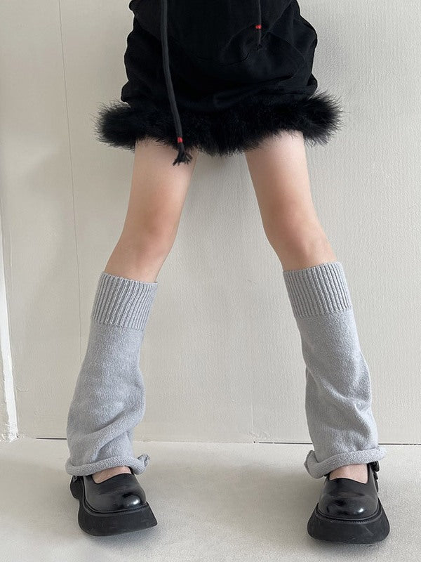 Women's Flare Kniited Leg Warmers Boot Cuffs Socks 8054