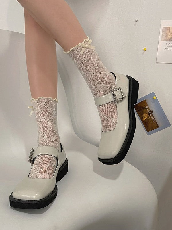 Womens Socks Lace Fishnet Patterned 8920