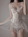 Women's Lace Sexy Underwear Transparent Pajamas 8963