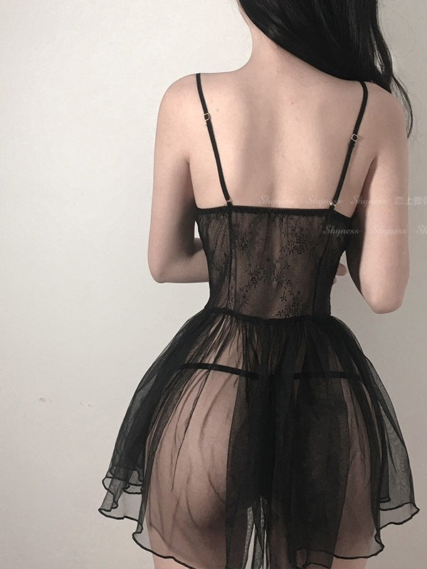 Women's Lace Sexy Underwear Transparent Pajamas 8963