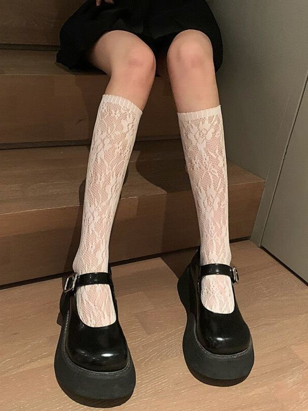 Women's Patterned Long Socks 8682