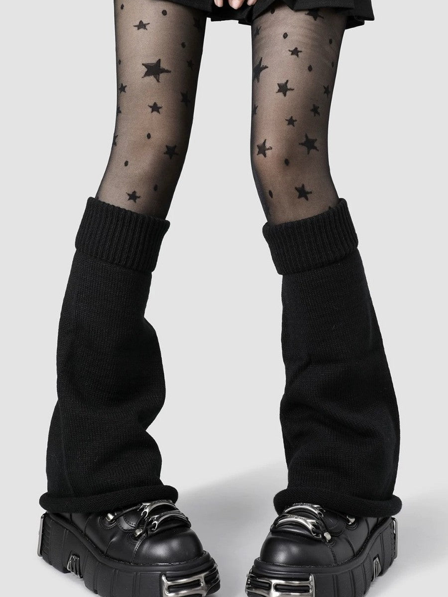 Women's Flare Kniited Leg Warmers Boot Cuffs Socks 8054