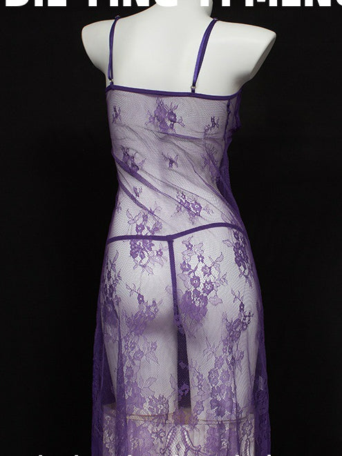 Women's Lingerie Lace Elegant Transparant Deep V Neck P041