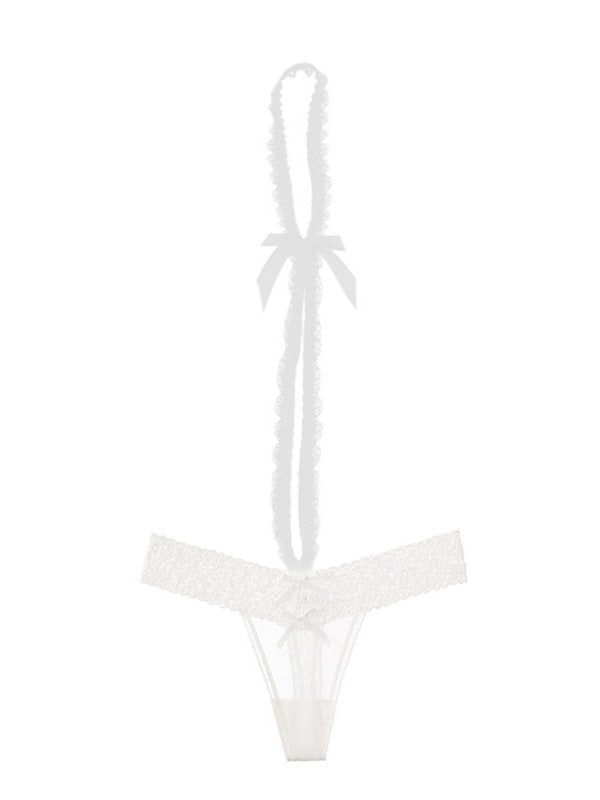 Women's Elegant Lace Panties Halter Neck Straps L003 (M/L)